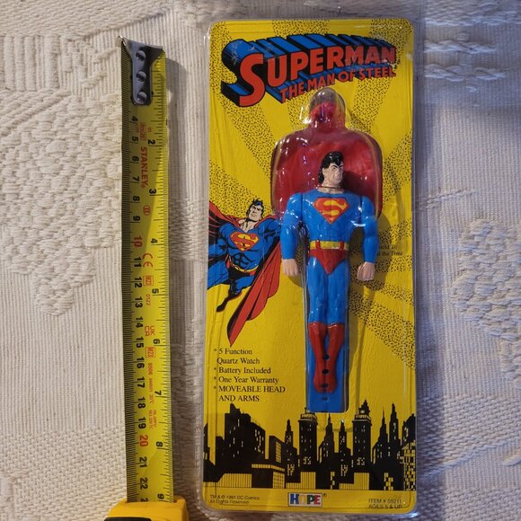 1991 Vintage Superman Digital Wrist Watch New - Picture 15 of 15